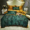 Bedding Sets 4pcs King Size Colorful Bohemian Housse De Couette 220x240 Coton Sateen Couvre Lit Boho Double Bed Sheets Green