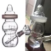 Glass Water bongs Hookahs Oil Rigs Smoke pipe Baby Bottle glass bongs 14mm Bowl Thick glass dab rig