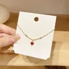 Charm-Armbänder aus Edelstahl, rote Liebes-Herz-Ketten für Frauen und Mädchen, trendiger Designer-Schmuck, Geschenk-Accessoires zur Hand