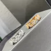 Messiika ALLIANCE MY TWIN anelli per donna designer diamante placcato oro 18 carati taglia 6 7 8 riproduzioni ufficiali stile classico regalo di anniversario mai sbiadito 001
