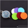 Perfume Bottle New Vintage Aroma Diffuser Necklace Open Antique Lockets Pendant Per Essential Oil Aromatherapy Without Pad Drop Deli Dh9M5