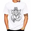 Heren t shirts heren zomer t -shirt grappige olifant zen print harajuku man shirt schattige gradiënt grafische mannelijke korte mouw kleding