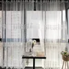 Curtain French Luxury White 3D Feather Pearl Embroidered Tulle Curtains Beaded Sheer Voile Drapes For Living Room Bedroom Window