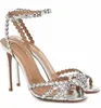 Perfetto Nizza 23S / S Donna Sandali Tequila Scarpe con cinturino in pelle di cristallo Tacchi alti Sexy Party Wedding Lady Gladiatore Sandali EU35-43 Scatola originale