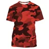 T-shirt da uomo Jumeast 3D Giallo Urban Camouflage T-shirt stampata T-shirt casual Uomo Oversize Baggy Manica corta Sport Abbigliamento sportivo