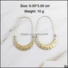 Charm Simple Designer Faceted Metal Crescent Frame Charms oorbellen voor vrouwen