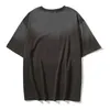 Camisetas masculinas 2023 Novo letras Impressão de streetwear lavado camiseta de verão para homens gradiente de pescoço redonda cor retrô de tamanho casual camisetas unissex z0220