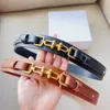 أحزمة للنساء مصممة Cintura Ceinture Genuine Leather Box 4.0 سم