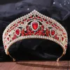 Diadèmes de cheveux de mariage diadème strass couronne de mariée grands diadèmes multicolores accessoires de fête d'anniversaire pour femmes robe de bal Headw242c