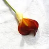 Fleurs décoratives 1pc Décoration de mariage artificiel Pu Calla Lily Bouquets Home Plantes d'automne FaLes Flores
