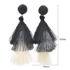 Boucles d'oreilles en peluche de mode Bohème Femmes Tassel Tentel Géométrique Triangle à franges Cadeaux de bijoux élégants