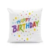 Pillow El Quality Case Cartoon Colorful Balloons White Velvet Room Decor Cover Birthday Party Lounger Chair Kid