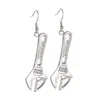 Dangle Earrings Metal Tool Wrench Pendant Personality For Women Men Charm Gift Jewelry