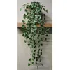 장식용 꽃 1pc 인공 아이비 후행 포도 나무 가짜 잎 화환 화환 웨딩 플랜트 가짜 단풍 장식
