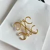 Luxury Designer Men Women Pins Brooches Gold Silver Brooch Pin for Suit Dress Pins Party Nice Gift