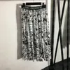 Rhinestone Letter Vest Print Dress Two Piece For Women Fashion Summer Designer Ladies T Shirts High Waist Skirts Sets