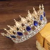 Bröllop hår smycken vintage bröllop drottning kung tiaras och kronor brudhuvud smycken tillbehör kvinnor diadem tävling huvudstycke brud hårprydnad 230217