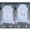 3A Mens hoodies 디자이너 크롬 겨울 스웨터 하트 까마귀 CH 긴 소매 지퍼 자켓 루스 코트 후드 후드 남성 여성 힙합 chromees