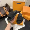 Slippers slijbanen ontwerpers zwembad kussen muilezels dhgate dames sandalen zonsondergang plat comfort muilezels gevoerde voorste riem slippers modieuze gemakkelijk te dragen stijldia's