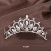 Diademi Principessa Strass di cristallo Diademi e corone Fascia per capelli Ragazze Prom Corona Pettine per capelli Accessori per feste di matrimonio Gioielli per capelli Z0220