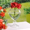 Vases Ins Style coréen Transparent coeur verre couette hydroponique ornements décoratifs ustensiles gobelet à vin bouteille de boisson froide