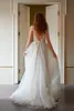 Abito da sposa Boho A-line 2023 Vestido De Noiva Scoop Backless Butterfly Lace Beach Abito da sposa da donna Abiti Robe De Mariage