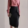 Werkjurken Elegant Spring 2 stuks passen bij damesmode o kraag shirt crop top en hoge taille potloodrokken vrouwelijke bezettingsrok rok