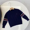 Baby Girls Designer Knitwear Tops Kids Classic su￩teres outono Sorto de inverno Crian￧as de su￩ter de su￩ter roupas unissex roupas