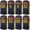 كرة السلة المطبوعة من Man Kids Donte DiVincenzo Jersey 0 Patrick Baldwin Jr 7 Jonathan Kuminga 00 Klay Thompson 11 Poole 3 Draymond Green 23 Team Blue Black White Yellow