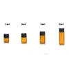 Perfume Bottle 1Ml 2Ml L 5Ml Amber Dropper Mini Glass Essential Oil Display Vial Small Serum Per Brown Sample Container Drop Deliver Dhlj8