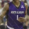 Alabama Custom North Basketball Jerseys UNA Lions Basketball Jersey NCAA College Jamari Blackmon C.J. Brim Emanuel Littles Christian Agnew M