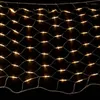 Stringhe 672Leds 6M (L) 4M (W) Led Net Lights Web Mesh Fairy String Lamp Christmas Xmas Wedding Garden Party Tree Decor Opzione 220V-4 colori