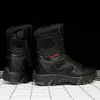 Stiefel Männer Taktische Militärstiefel Herren Freizeitschuhe Leder SWAT Armee Stiefel Motorrad Knöchel Kampfstiefel Schwarz Botas Militares Hombre 230217