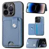 Sockt￤t telefonfodral f￶r iPhone 14 13 12 11 Pro Max XR XS X 7 8 Plus TPU PC Pu Leather Protective Case med magnetiska bilmonterade och f￤llbara verktygskort Paket