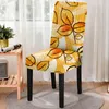 Chair Covers Pastoral Style Plant Series All-inclusive Elastic Spandex Seat Kitchen Dinner Table And Chairs Wedding Restaurant Decor