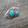 Bröllopsringar ovala natursten örhängen vintage boho sol twist opal pendientes for women party retro hoop dangler trend öron smycken