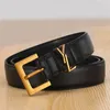 Simple cintura for mens designer designer belt women plated gold silver hardware cinturones stylish jeans western 3cm thin smooth brown leather belts