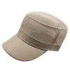 Bérets Olokele pleine maille militaire casquette pour hommes gros os chapeau de soleil grande taille ajusté armée dos fermé papa camionneur 56-60 Cm