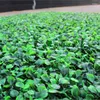 Decorative Flowers 25cm X Artificial Plastic Boxwood Fake Foliage Grass Mat UV Protect Buxus Milan Shop Home Garden Wall Decoration