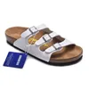 Alman terlik tasarımcısı Birkinstocks Almanya Boken Üç-Button Cork Terlik Kadın Ayakkabıları Boken Florida Plaj Sandalet Erkekler 922s