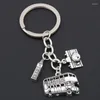 Keychains Keychain Cute Key Chain Holder Ring Accessories Basketball Soccer Keyring Skate Shoes Cake Cooker Bag Phone Charm Birthday Gift