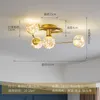 천장 조명 럭셔리 LED 유리 유리 북유럽 장식 실내 램프 조명 현대 창의적인 창조적 인 간단한 주방 설비