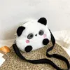 Zaino Borsa a tracolla Cartoon Panda Crossb1ody Borse Messenger Borsa in peluche Moda Borse regalo squisite carine per ragazza