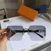 Sonnenbrillenmarken Rahmenlose Coolwinks-Brillen Goggle Retro-Brillen Sonnenbrille polarisiertes Verbundmetall Hochwertiges graues Adumbral