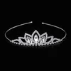Tiaras AINAMEISI Crystal Glass Crown Headband Children Girl Princess Crown Headdress Wedding Hair Accessories Party Gifts Z0220
