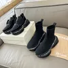 2023 Носки вязаные тренеры с высоким уровнем тренеров в стиле Bold Boot Boots The Boot The Wong и осень эластичная высокая низкая мужская женская женская мод