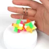 Kong Ming Luban Lock Puzzle Toys Keychain 3x3cm Barn Barn 3D Handgjorda leksak Vuxen Intellektuell Brain Teaser Game Puzzle Education Toys 1671