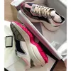 Shoes Copy matching dad shoe leather new flower color blue bottom increased couple casual Sneakers Men's size