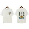 Summer Mens T-shirts Womens Rhuds Designers For Men Tops Letter Polos broderi Tshirts kläder Kort ärm Tshirt Stora tees-kläder