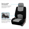 Cubiertas de asiento de automóvil Cubierta de tela plana única (reposacabezas desmontables y banco sólido) Accesorios interiores universales
